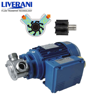 Nerezové nízko-rýchlostné čerpadlo LIVERANI CL MIDEX 5/4" NR/NBR 1400 OT/400V